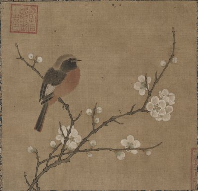 Pájaro en una rama florida, 1100s de Unbekannt