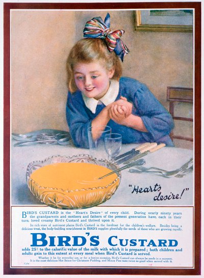 Anuncio de Birds Custard, 1922 de Unbekannt