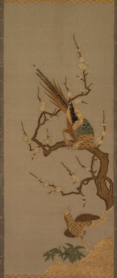 Pájaros en un árbol, siglos XVIII-XIX de Unbekannt
