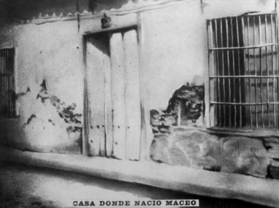 Lugar de nacimiento de Antonio Maceo 1845-1896, años 1920 de Unbekannt