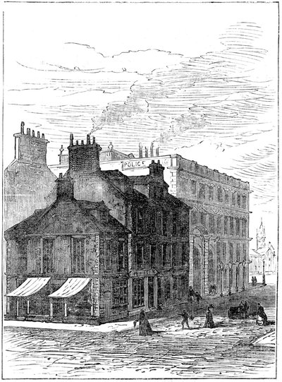 Lugar de nacimiento de James Watt poco antes de ser demolido, 1887 de Unbekannt