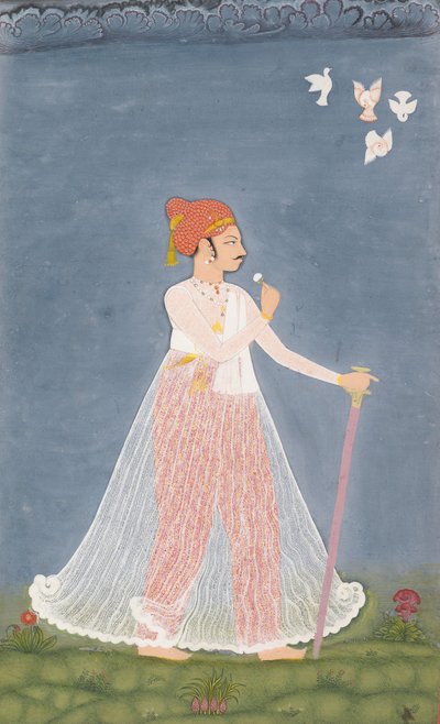 Bishen Singh como un Hombre Joven, ca. 1780 de Unbekannt