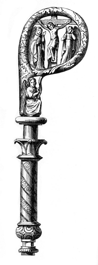 Báculo episcopal, Catedral de Metz, siglo XIV, 1870 de Unbekannt