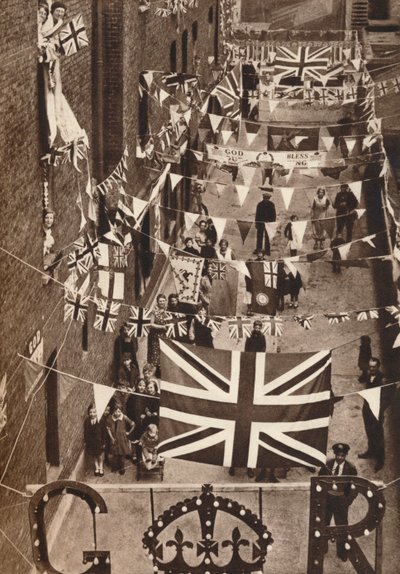 Blackfriars, Londres, decorado para la coronación del Rey Jorge VI, 1937 de Unbekannt