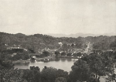 Vista del lago de Kandy desde Greory-Road hacia NNW, 1926 de Unbekannt
