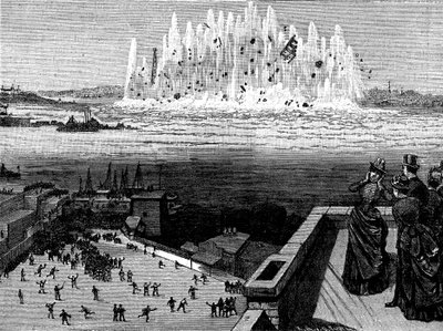 Explosión de Flood Rock, 1885 de Unbekannt