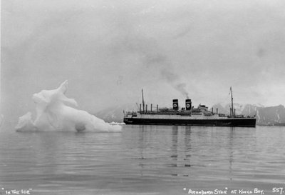 Crucero de Blue Star Lines SS Arandora Star, Kongsfjorden, Spitzbegen, Noruega, 1929 de Unbekannt