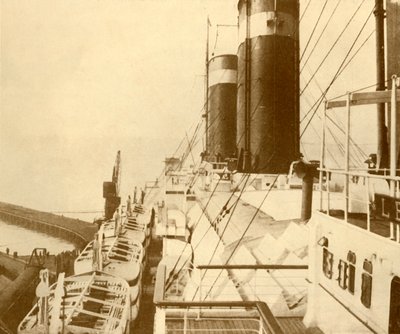 Cubierta del Barco Leviathan, c. 1930 de Unbekannt