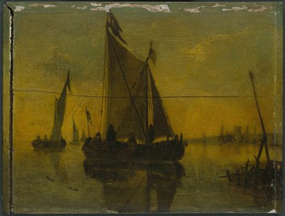 Barcos en un estuario de Unbekannt