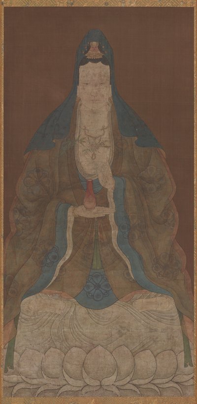 Bodhisattva Avalokiteshvara Guanyin con jarrón y rama de sauce, Ming, 1368-1644 de Unbekannt