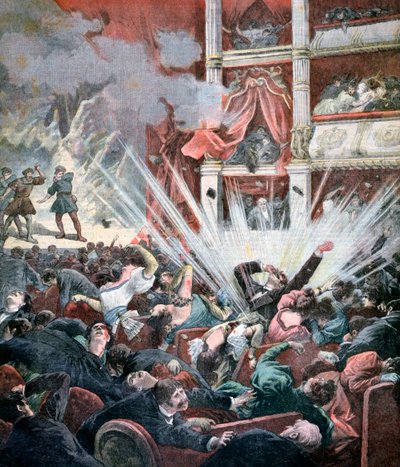 Explosión de bomba en el Teatro Liceo, Barcelona, 1893 de Unbekannt