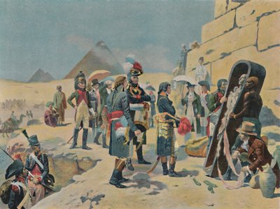 Bonaparte con los sabios en Egipto, c. 1801, 1896 de Unbekannt