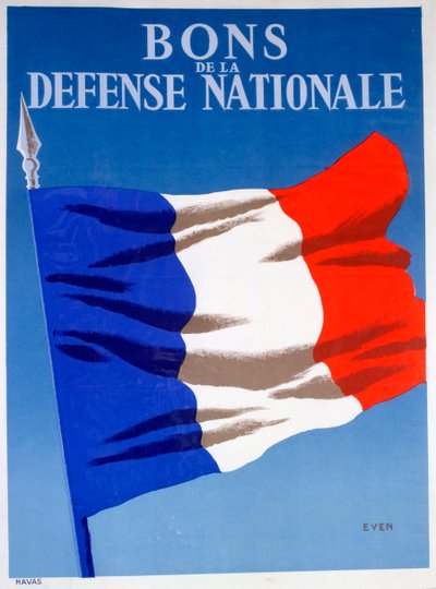 Bonos de la Defensa Nacional, cartel francés, c. 1944 de Unbekannt