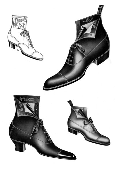 Ilustraciones de botas, 1908-1909 de Unbekannt