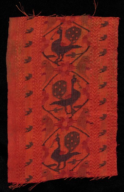 Borde con diseño de pavo real, 1600s de Unbekannt