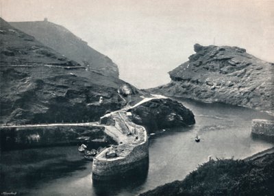Boscastle - Vista del puerto, 1895 de Unbekannt