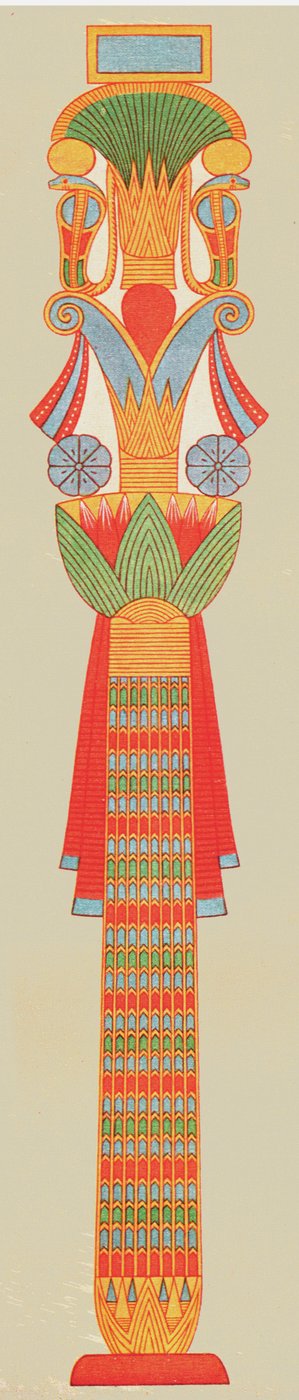 Capitel de ramo, Tebas, Egipto de Unbekannt