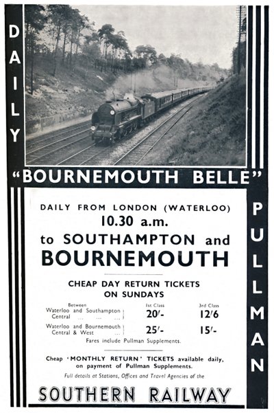 Bournemouth Belle - Ferrocarril del Sur, 1936 de Unbekannt