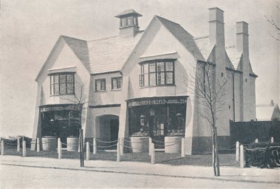 Bournville: dos de las tiendas del pueblo, c1900 1901-1902 de Unbekannt
