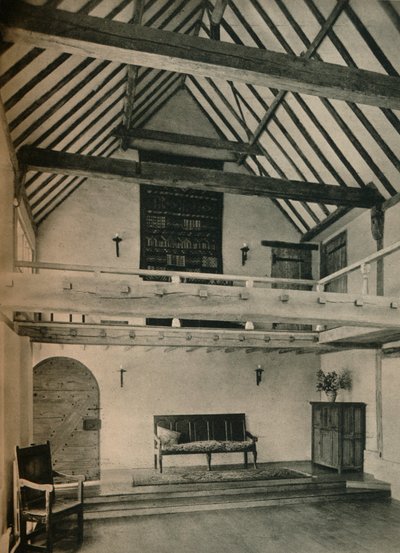 Granja Boxhurst, Kent: Fin de la sala de baile. Restaurada y convertida por Oliver Hill, c1928 de Unbekannt