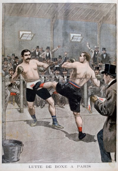 Boxeo en París, 1899 de Unbekannt