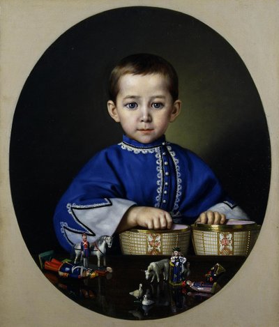 Niño de la familia Terlikov, 1870s-1880s de Unbekannt