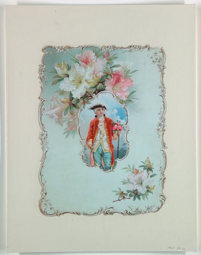 Niño sosteniendo un ramo de rosas, 1880-1910 de Unbekannt