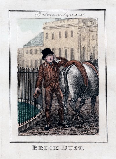 Polvo de ladrillo, Portman Square, Londres, 1805 de Unbekannt