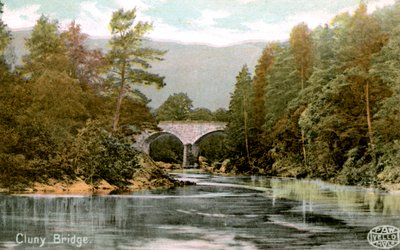 Puente de Cluny, cerca de Pitlochry, Perthshire, Escocia, principios del siglo XX de Unbekannt