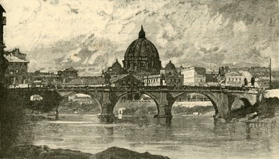 Puente de San Ángelo, Roma, 1890 de Unbekannt