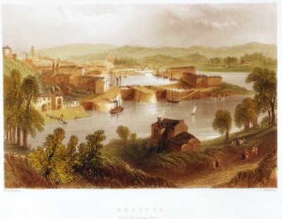 Bristol desde el Ferry Rownham, 1841 de Unbekannt
