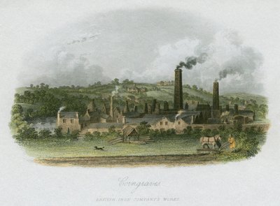 Obras de la Compañía Británica de Hierro en Corngraves, cerca de Halesowen, West Midlands, c1835 de Unbekannt