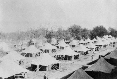 Campamento del ejército británico, Howshera, 1917 de Unbekannt