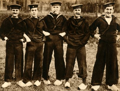 Marineros británicos con zuecos holandeses, Primera Guerra Mundial, 1914-1918, 1933 de Unbekannt