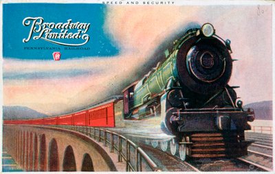 Broadway Limited, Ferrocarril de Pensilvania, 1927 de Unbekannt