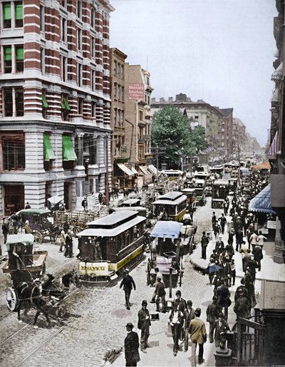 Broadway, Nueva York, siglo XIX de Unbekannt