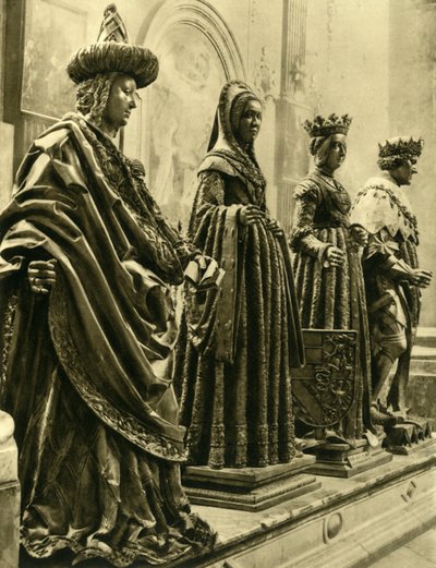 Estatuas de bronce en la Hofkirche, Innsbruck, Tirol, Austria, c1935 de Unbekannt