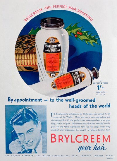 Anuncio de Brylcreem, 1938 de Unbekannt