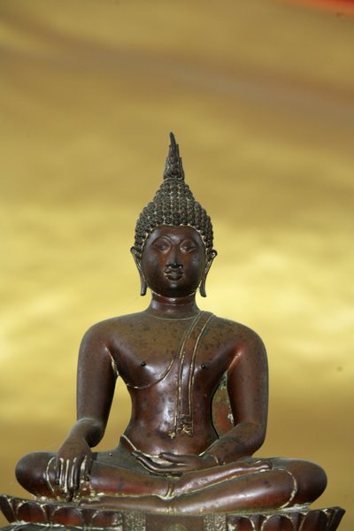 Buda. Templo Wat Chayamangkalaram. Penang, Malasia de Unbekannt
