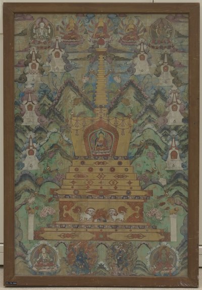 Buda Dentro de una Estupa, siglos XVI-XVII de Unbekannt