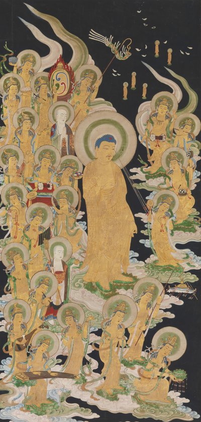 Buda y asistentes de Unbekannt