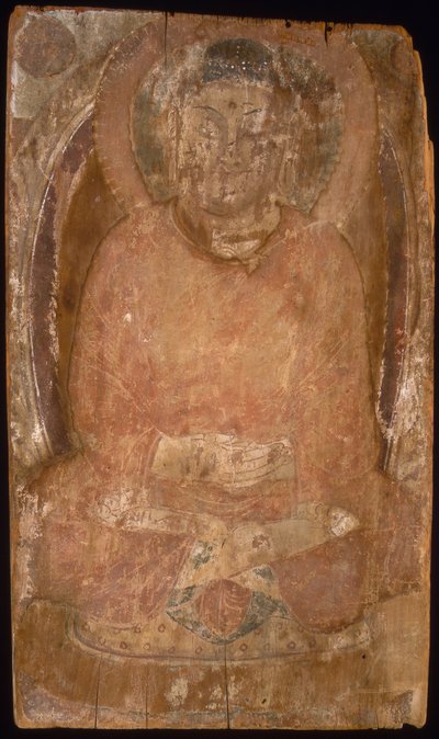 Buda con un Halo y Mandorla de Cuerpo Llameante, siglo VI-VII de Unbekannt
