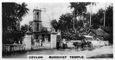 Templo budista, Ceilán, c1925 de Unbekannt