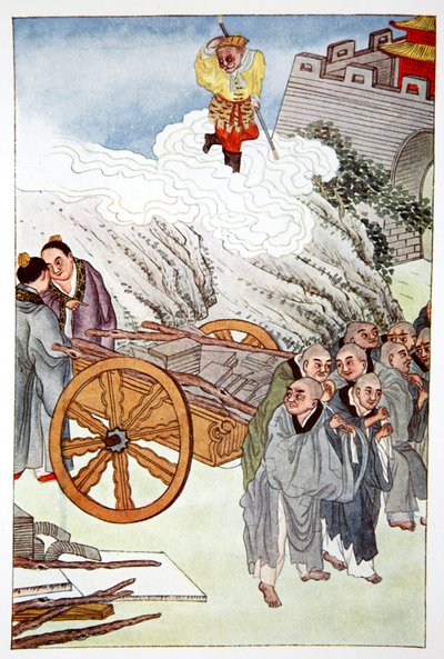 Budistas como esclavos en el país de los carros lentos, 1922 de Unbekannt