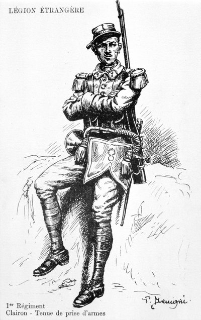 Corneta, 1er Regimiento de la Legión Extranjera Francesa, siglo XX de Unbekannt