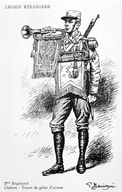 Corneta, 2º Regimiento de la Legión Extranjera Francesa, siglo XX de Unbekannt