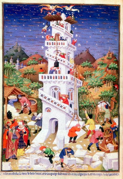 Construcción de la Torre de Babel de Unbekannt