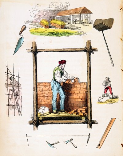 Comercio de la construcción, c1845 de Unbekannt