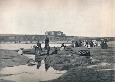 Bundoran - La Playa Este, con el Gran Hotel del Norte, 1895 de Unbekannt