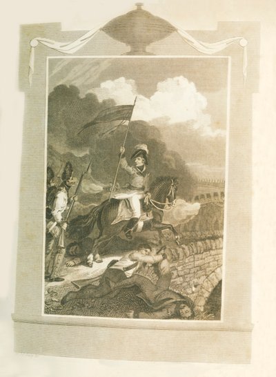 Buonaparte intentando forzar el Puente de Arcola de Unbekannt